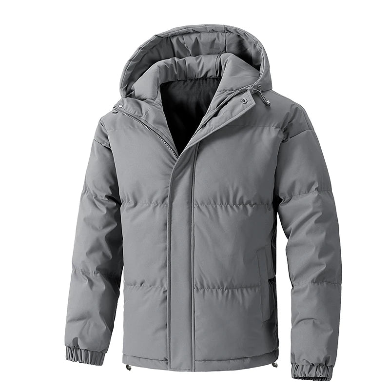 Elegant Hooded Parkas Jacket
