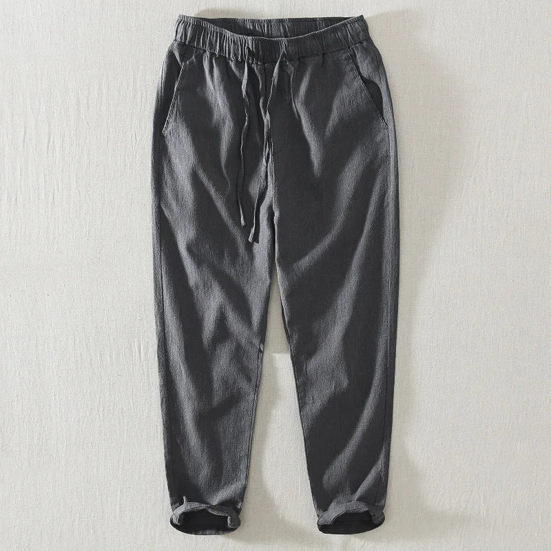 Pantaloni casual da uomo in lino