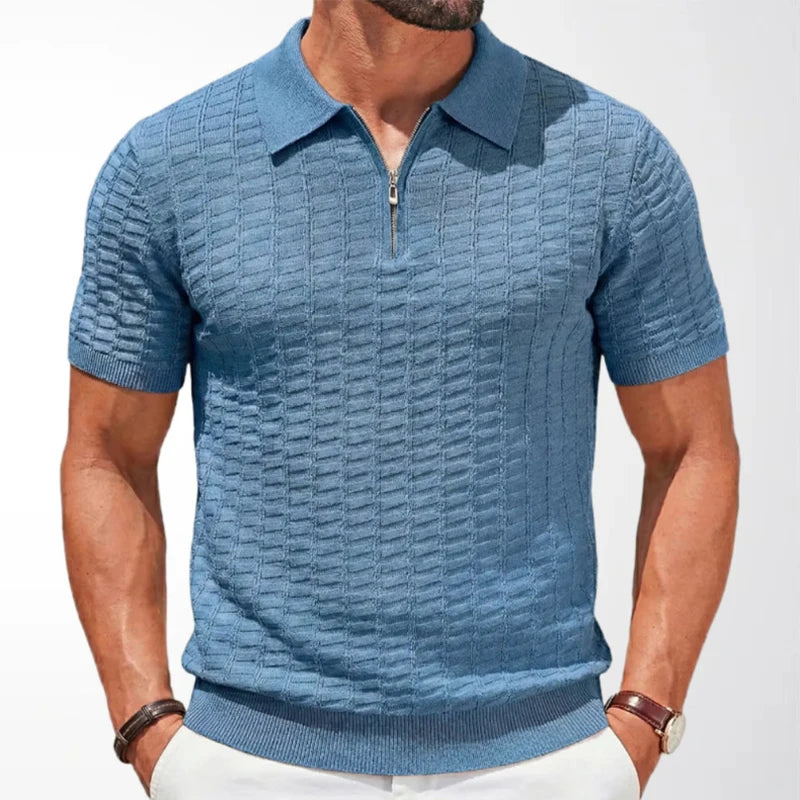 Elegante polo con zip
