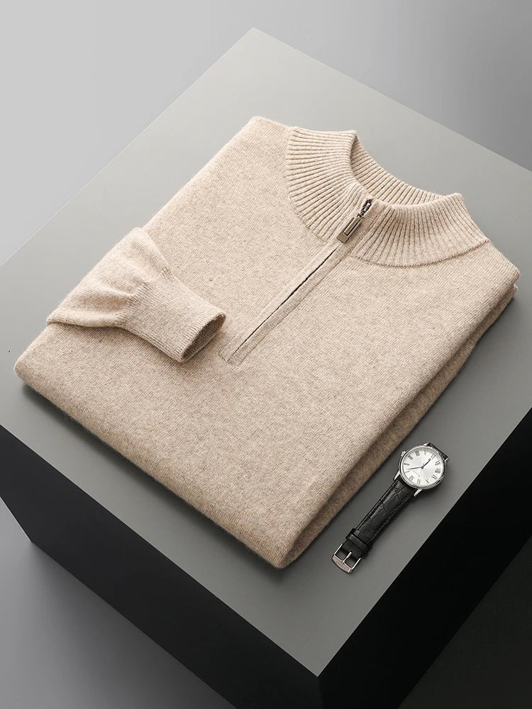 Florence Cashmere Zip Sweater