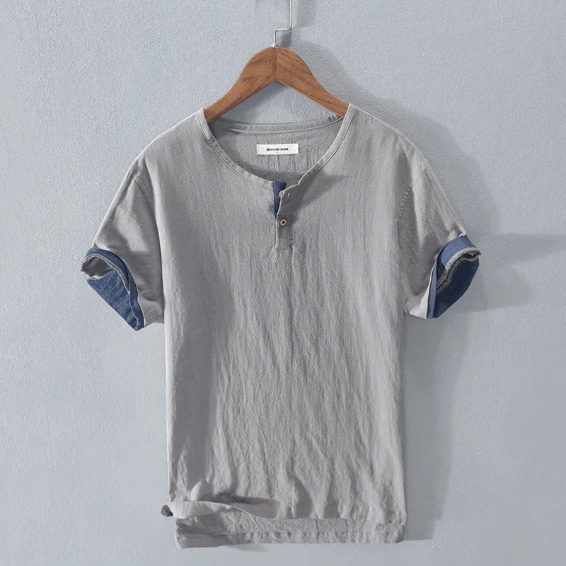 Elegante camicia estiva in cotone