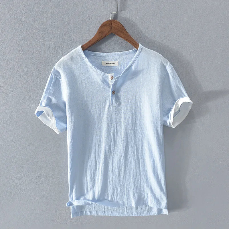 Elegante camicia estiva in cotone
