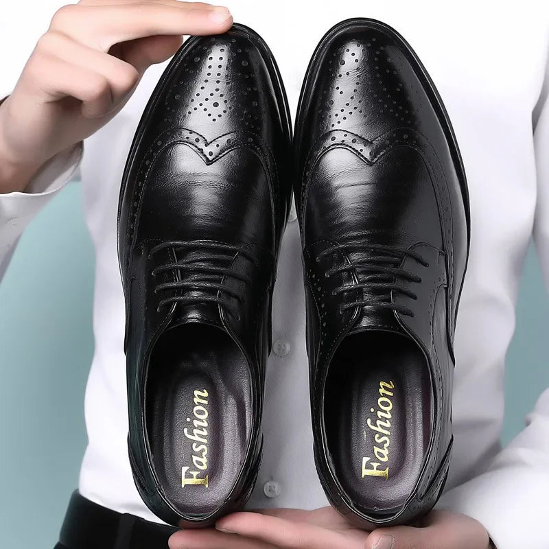 Chaussures brogues élégantes en cuir