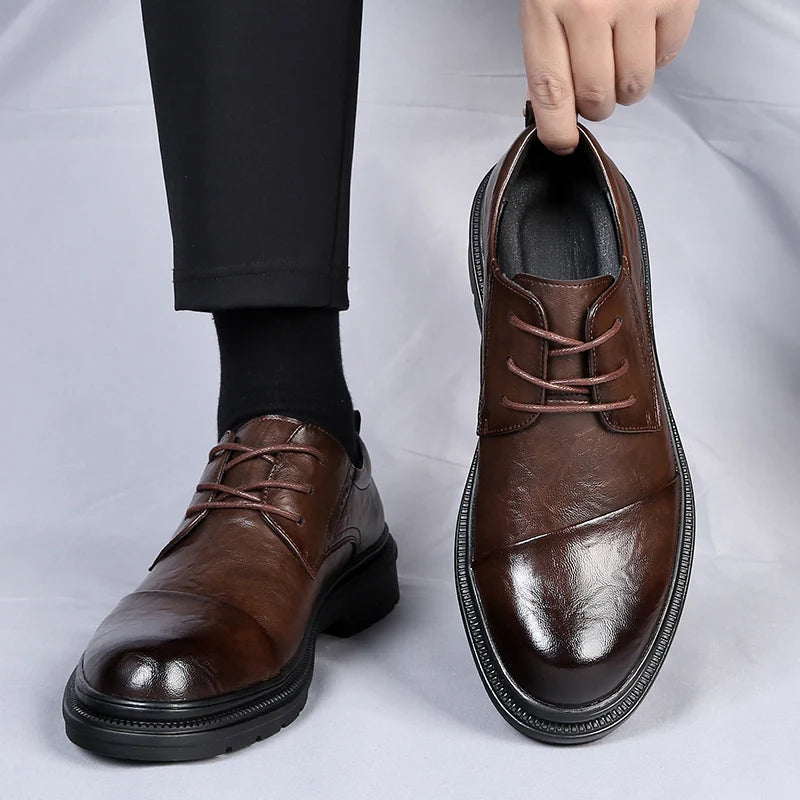 Elegant British Style Leather Shoes