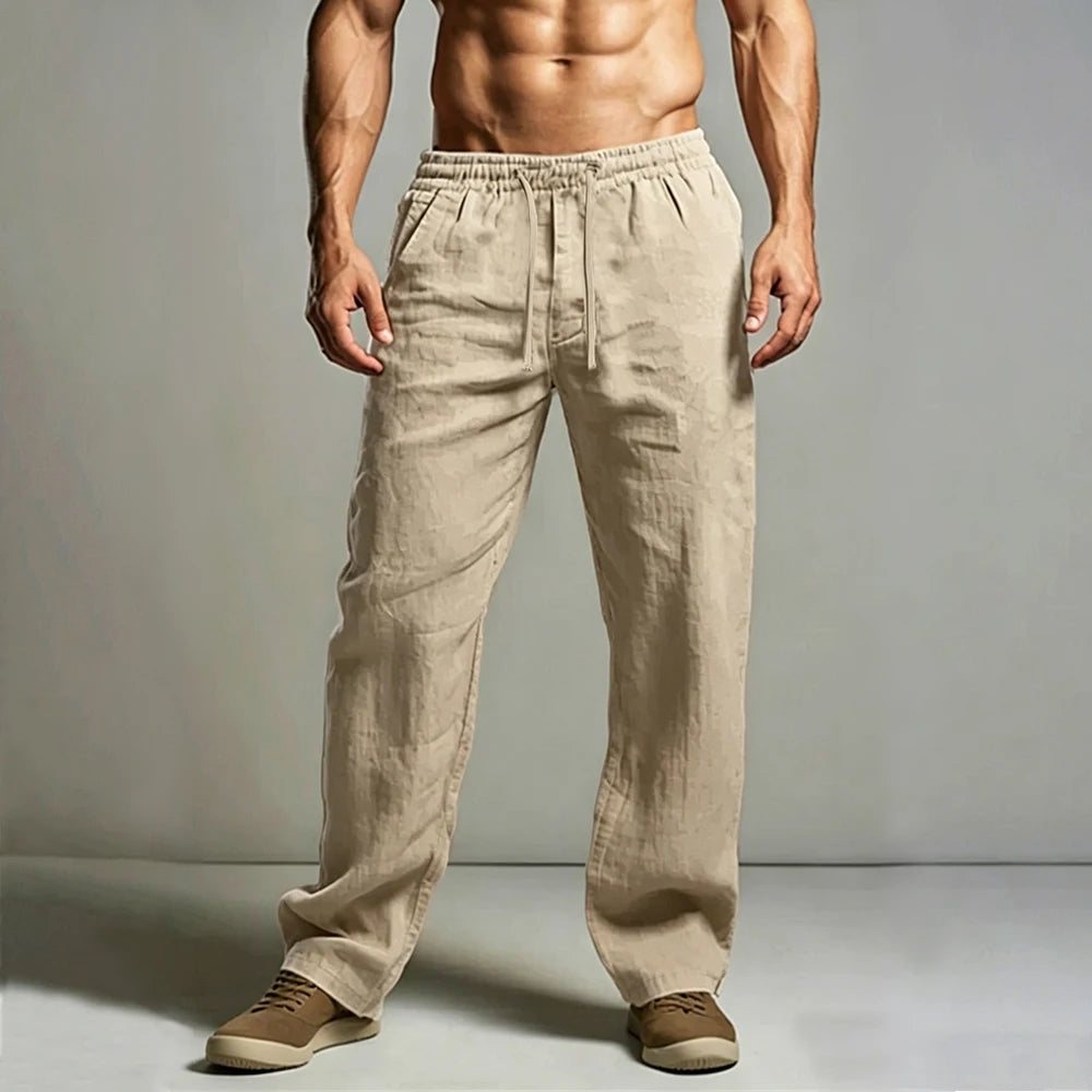 Elegant Cotton Linen Pants