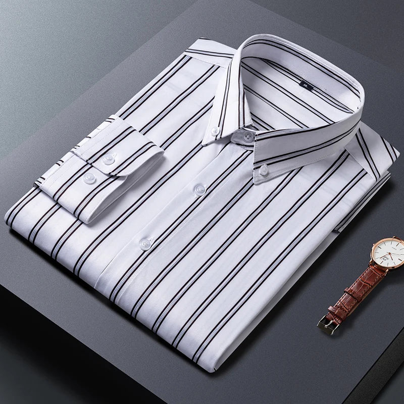 Givalli - Elegant Striped Men's Shirt