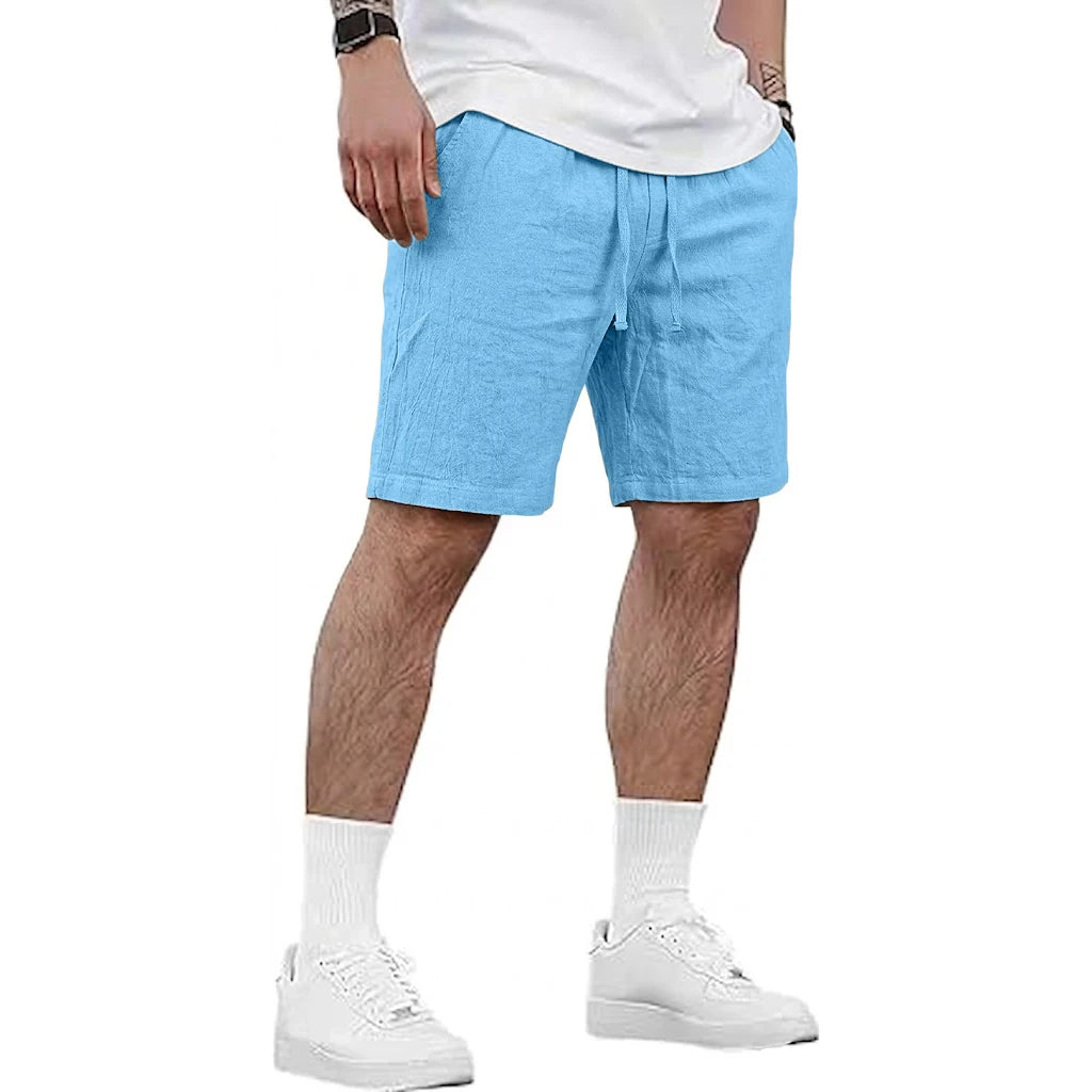 Short en lin pour homme