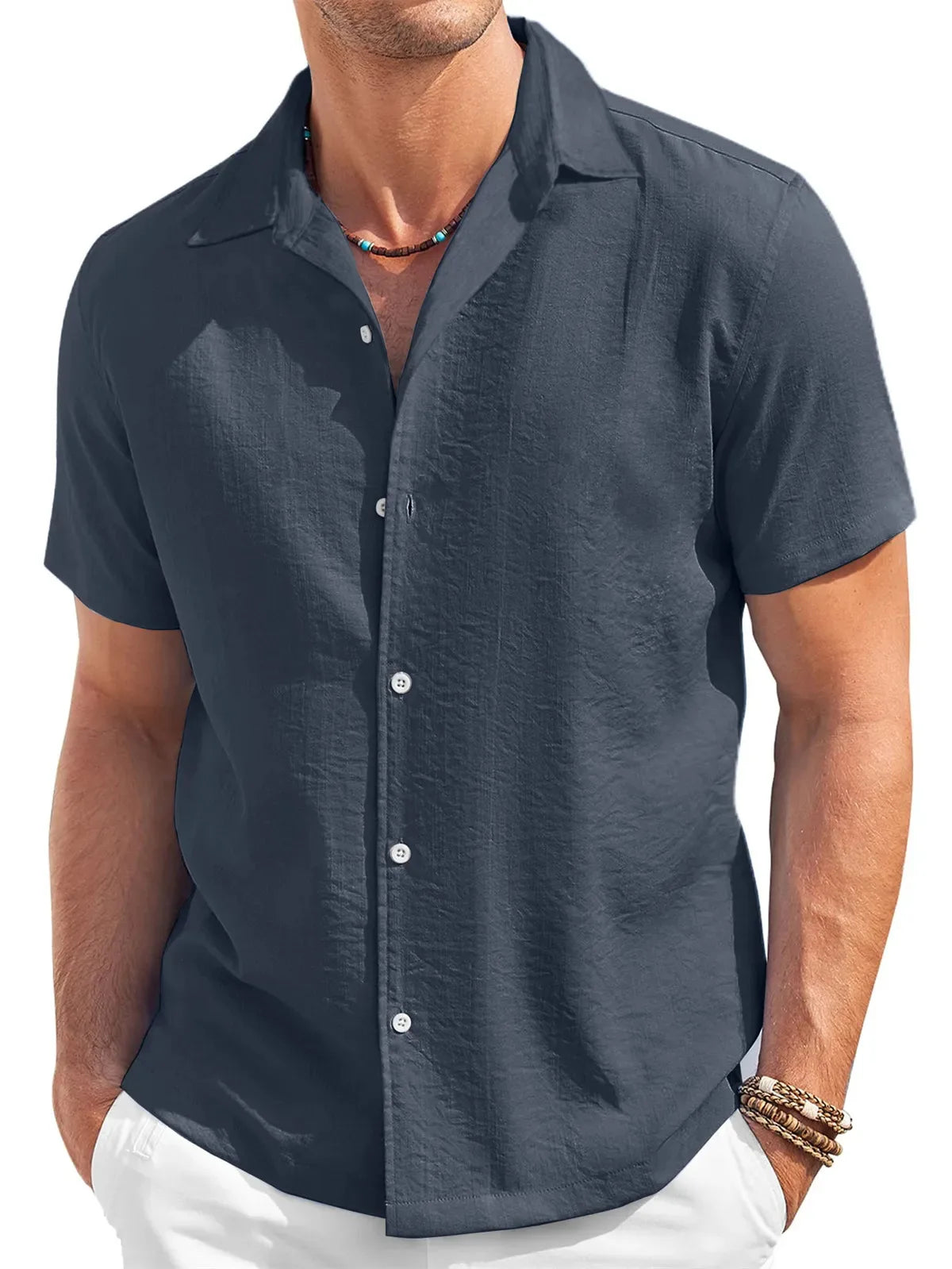Casual Short Sleeve Men's Shirt