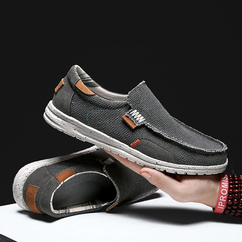 Mocassins élégants en toile