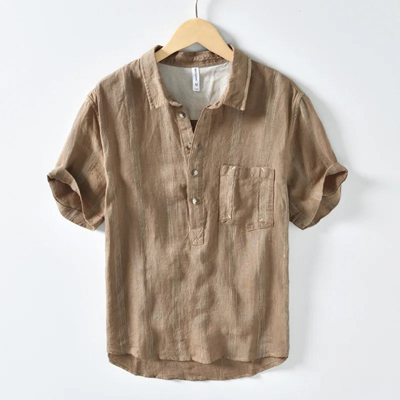 Elegant Japenese Linen Shirt