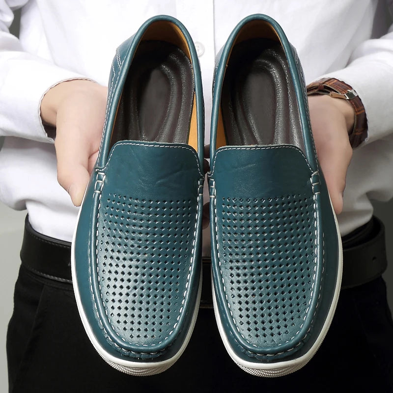 Elegant Leather Driving Loafers