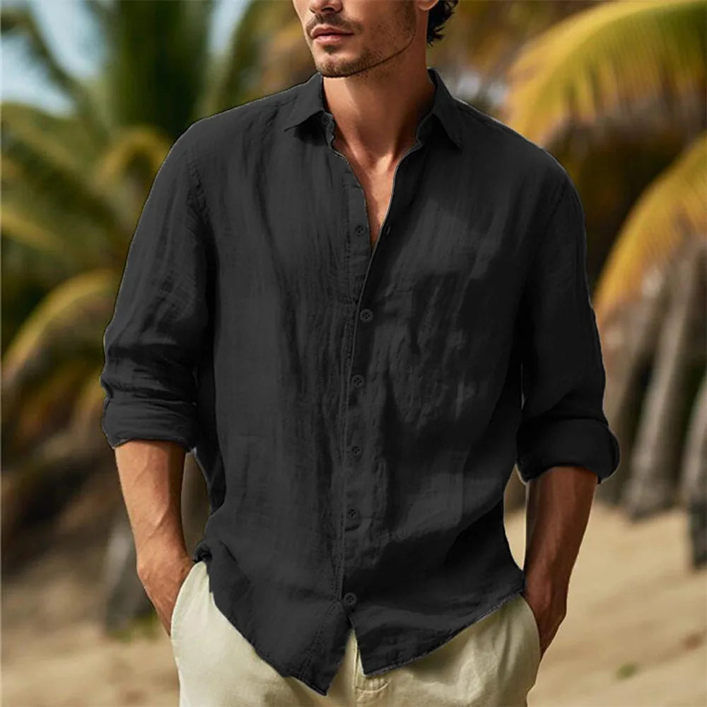 Camicia di lino casual