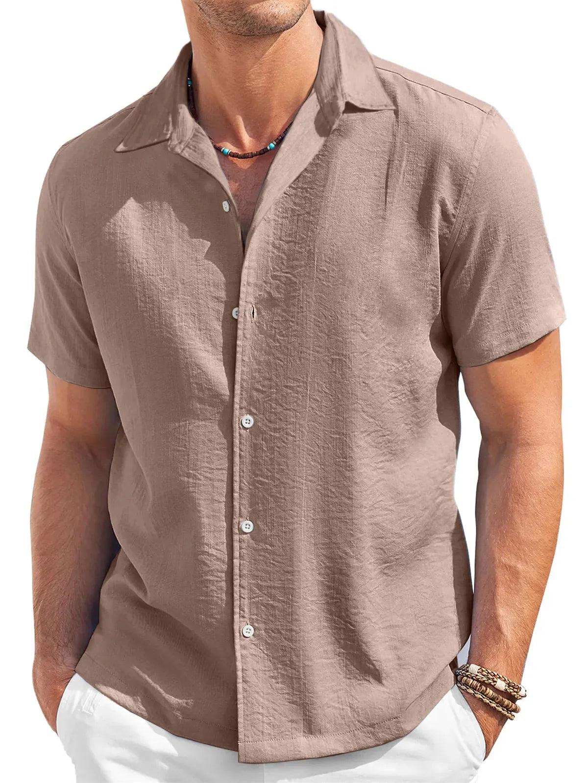 Casual Short Sleeve Men's Shirt