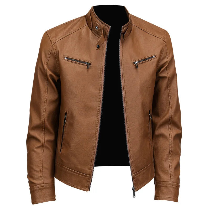 Veste en cuir élégante