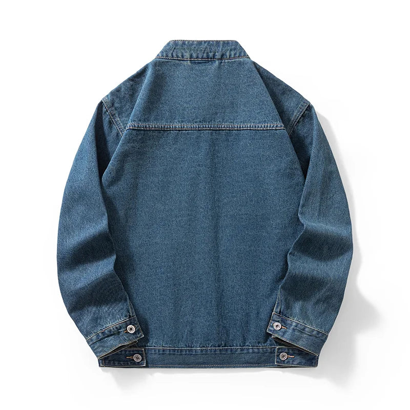 Veste en jean à fermeture éclair