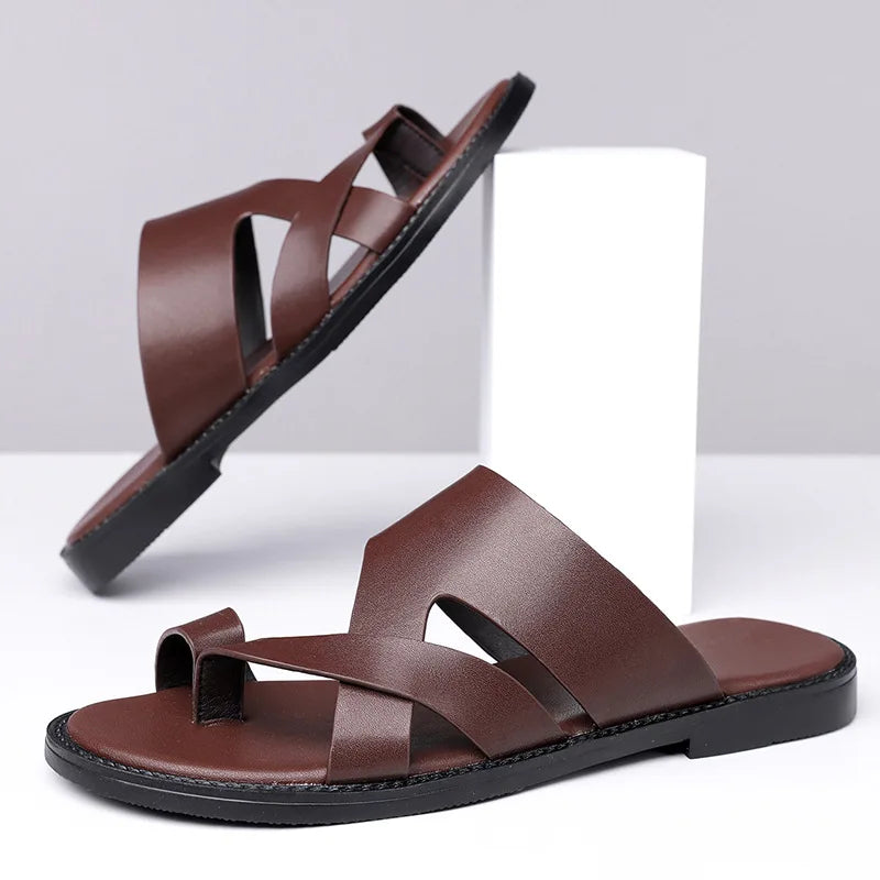 Elegant Leather Slippers