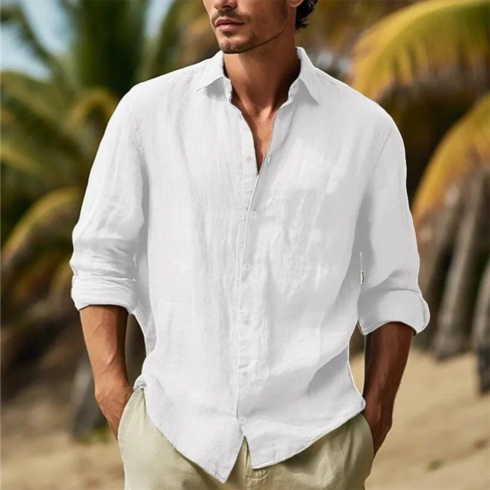 Camicia di lino casual