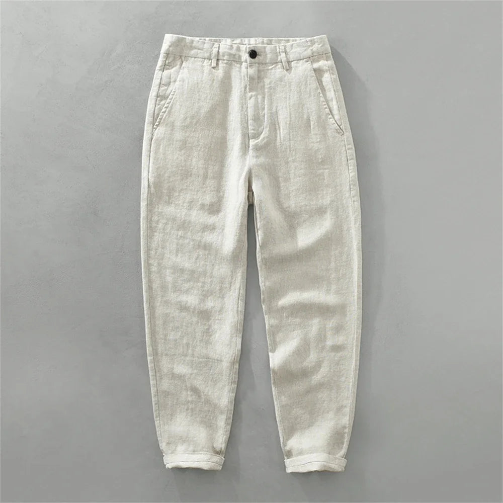 Pantaloni da spiaggia casual in lino