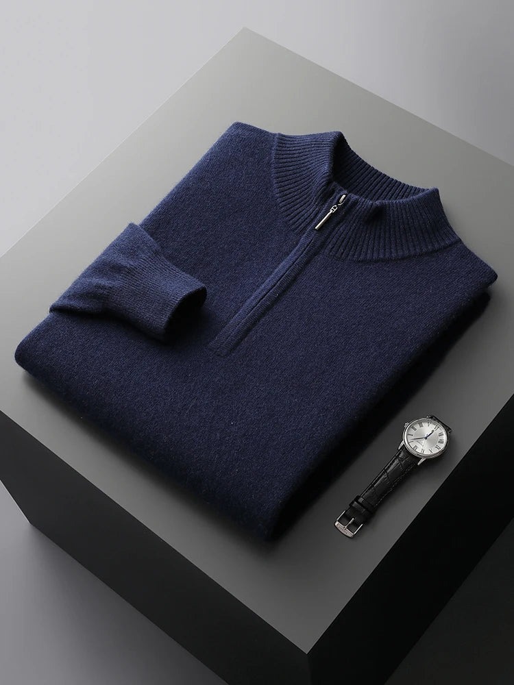 Florence Cashmere Zip Sweater