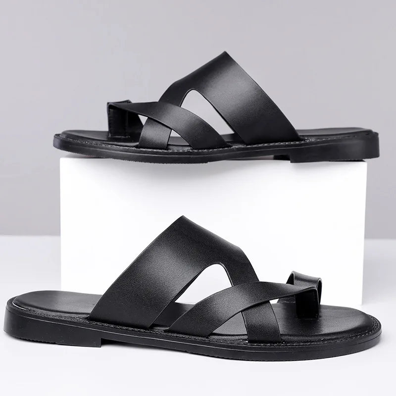 Elegant Leather Slippers