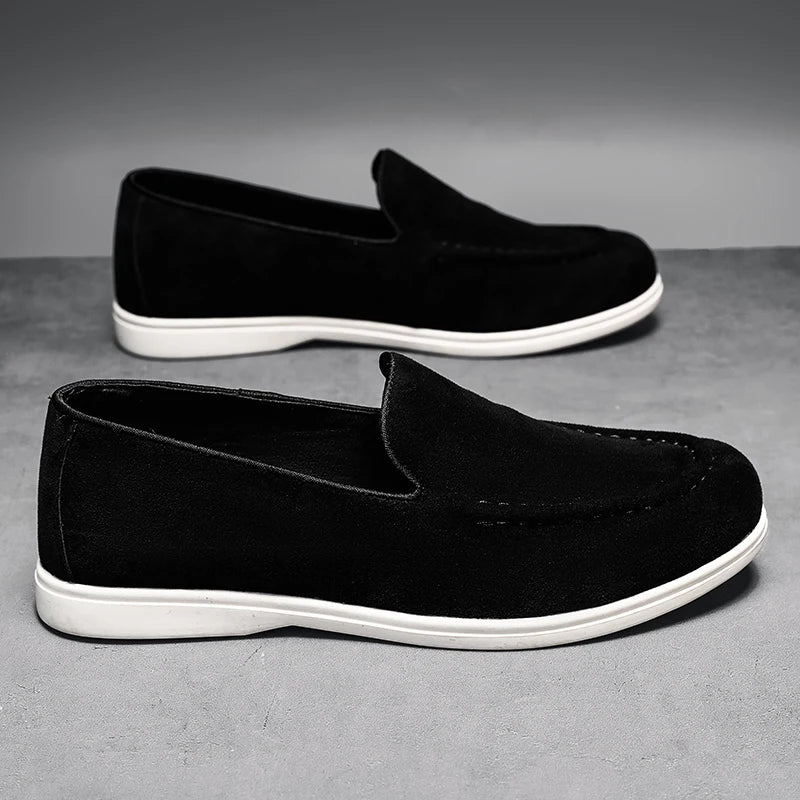 Mocassins élégants en daim pour homme