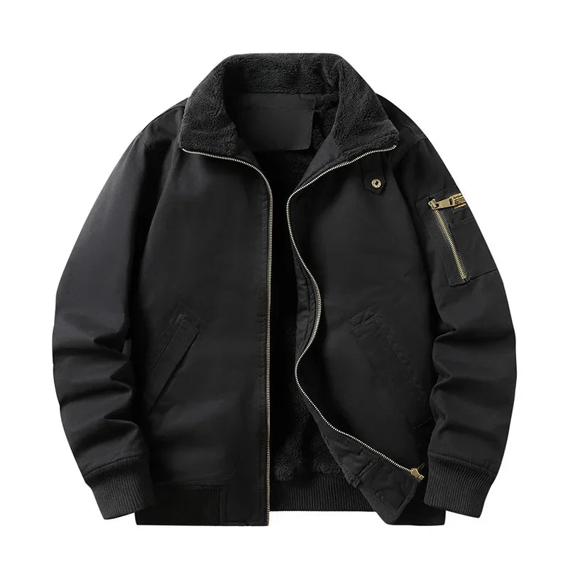 Pilot Jacket Line Fleece Lined Pilot Jacket – Givalli