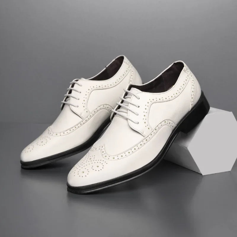 Chaussures brogues élégantes en cuir