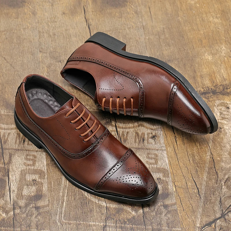 Chaussures Oxford en cuir élégantes