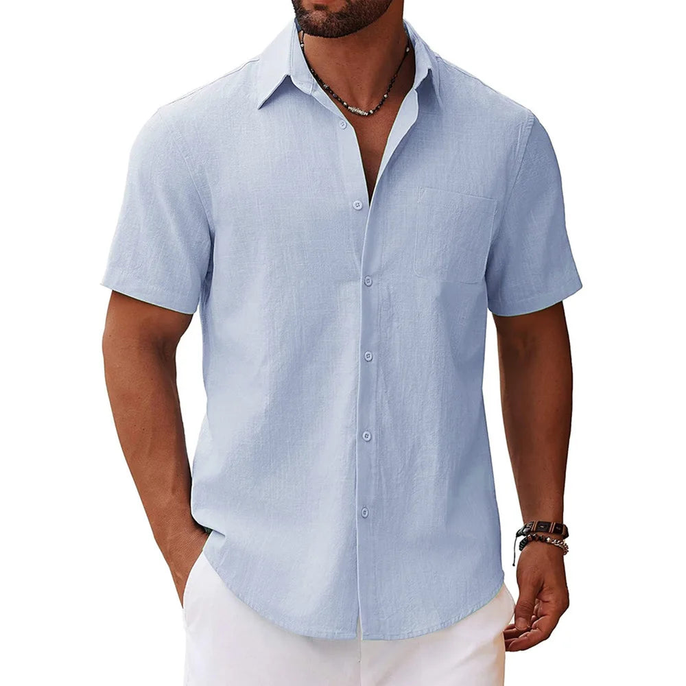 Casual Short Sleeve Men's Shirt