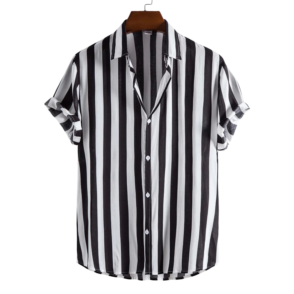 Striped Short Sleeved Summer Shirt