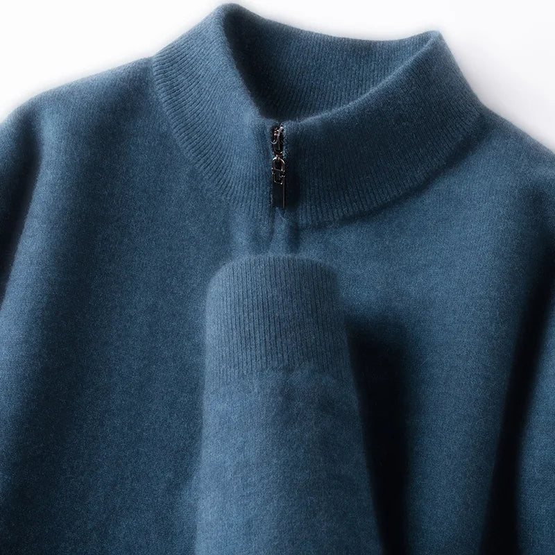 Australian Merino Wool Zip Sweater