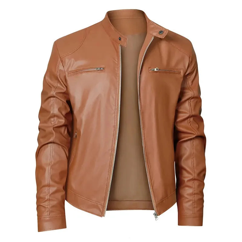 Giacca di pelle casual