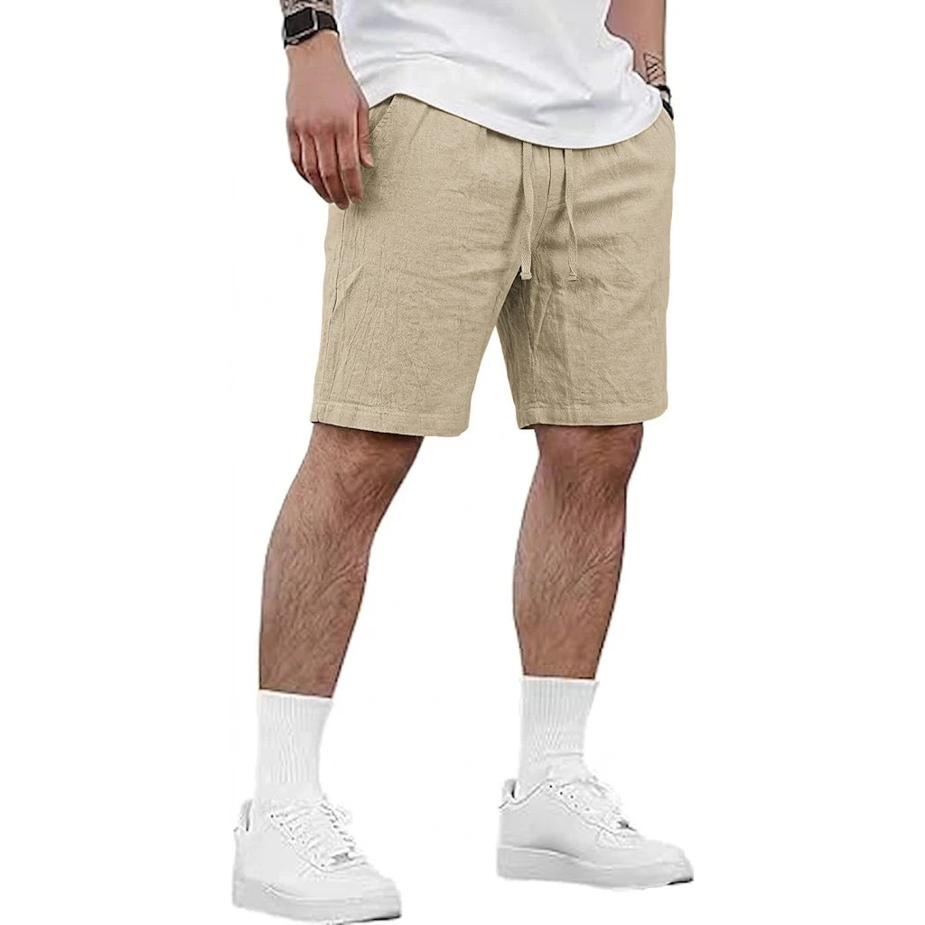 Short en lin pour homme