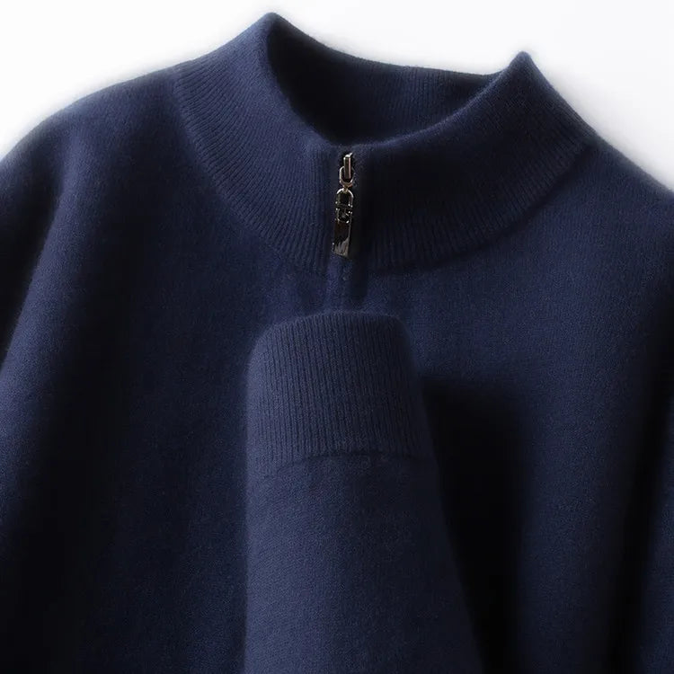 Australian Merino Wool Zip Sweater