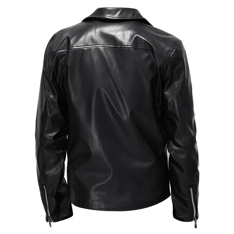Casual Men's Leather Jacket