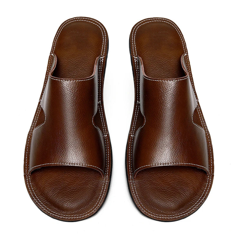Pantofole casual in pelle