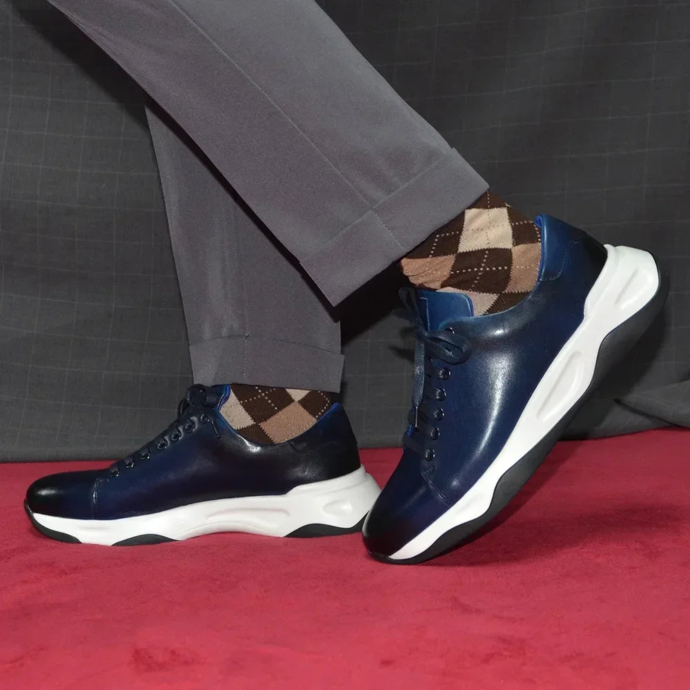 High Cowhide Leather Shoes