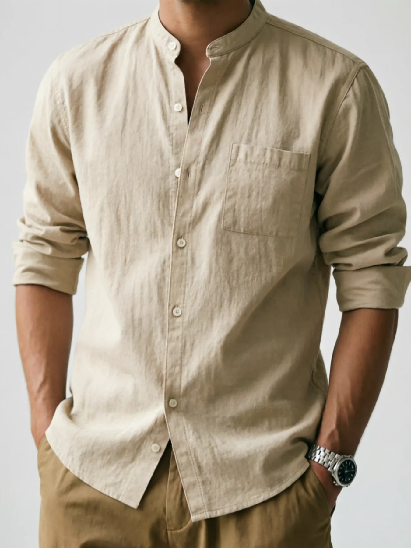 Elegant Linen Summer Shirt