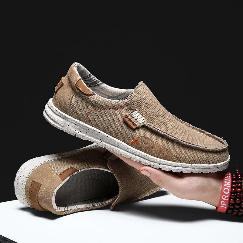 Mocassins élégants en toile