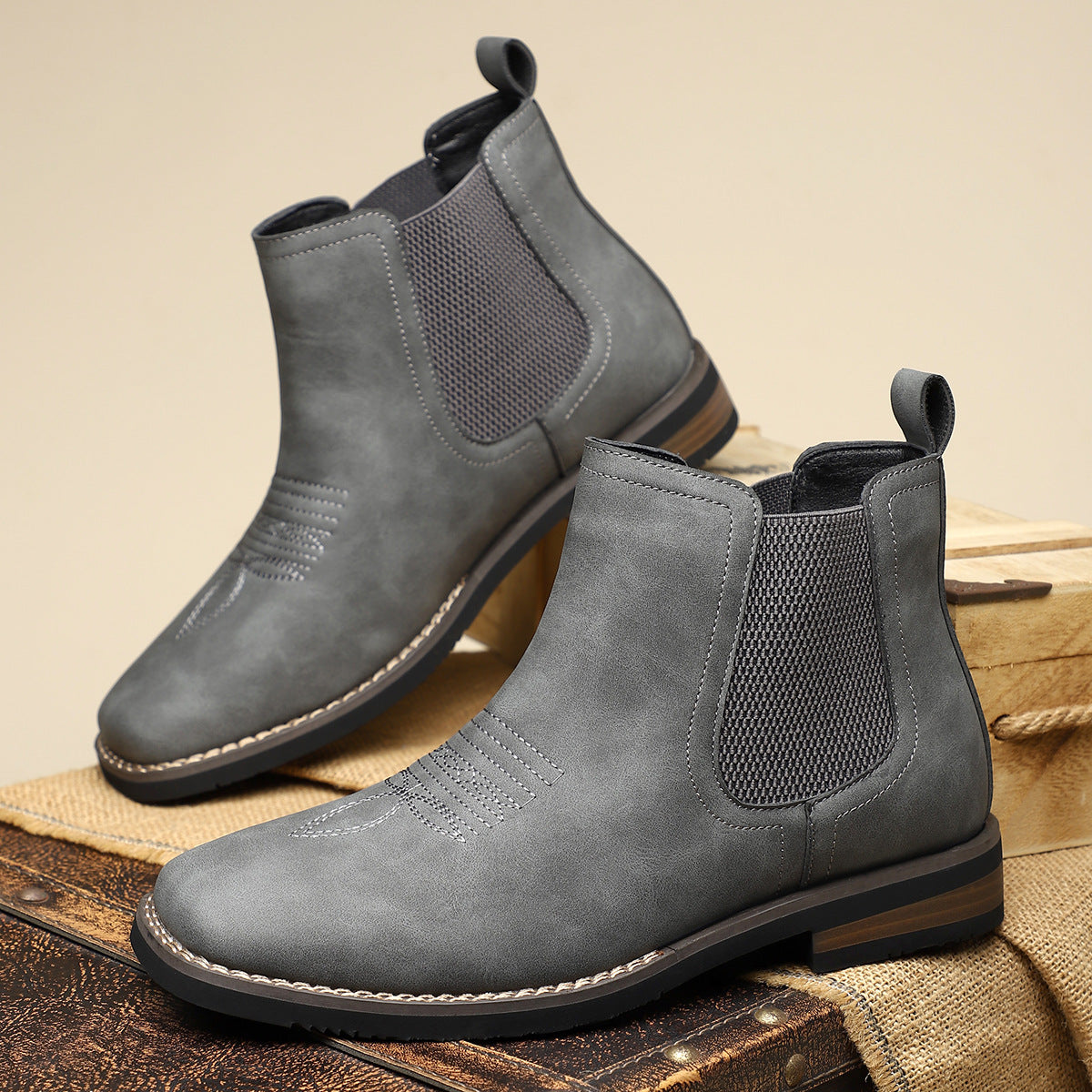 Elegant Leather Men's Boots
