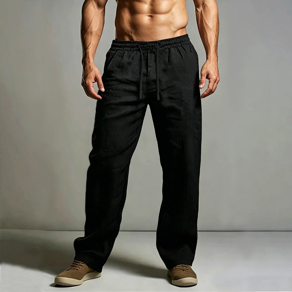 Elegant Cotton Linen Pants