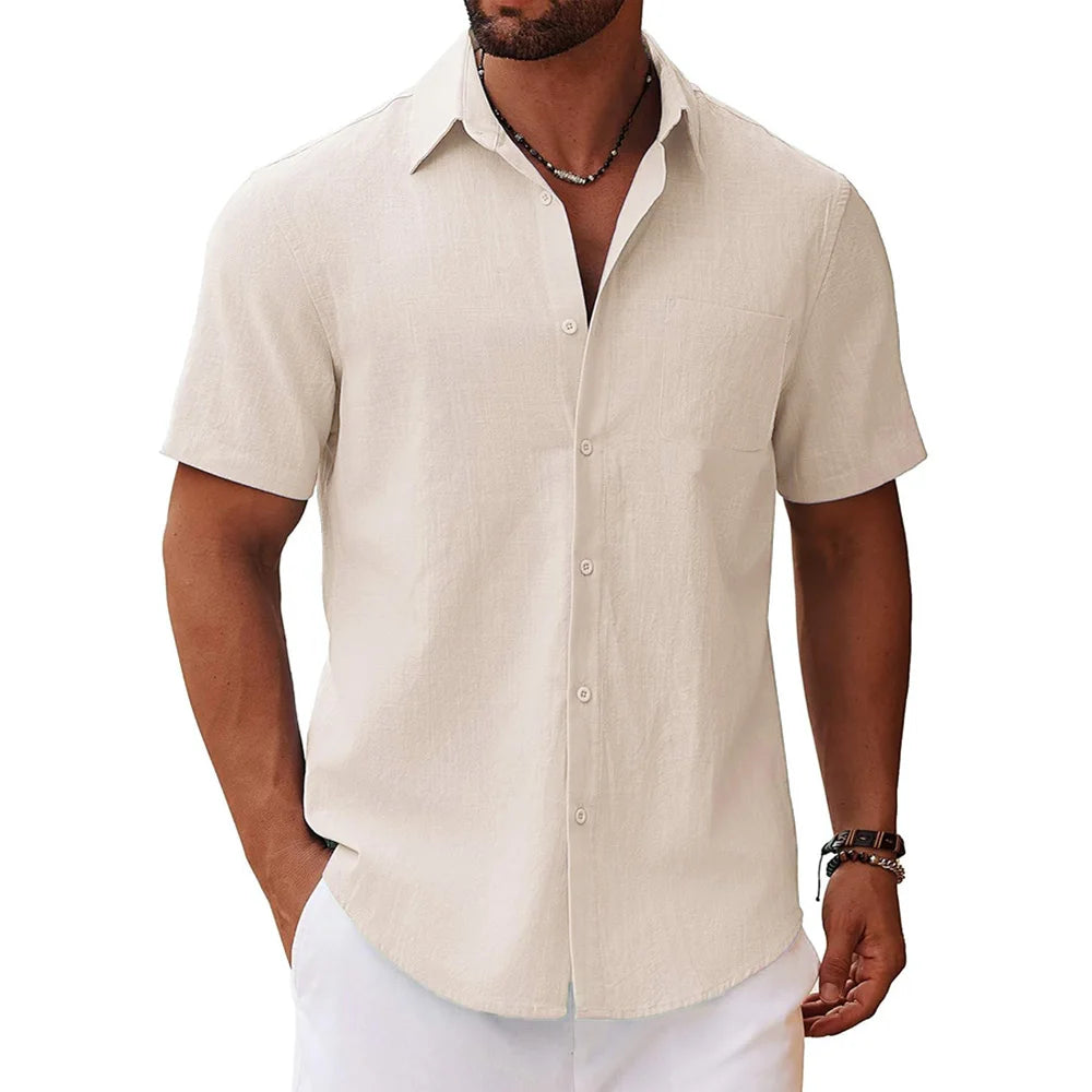 Casual Short Sleeve Men's Shirt