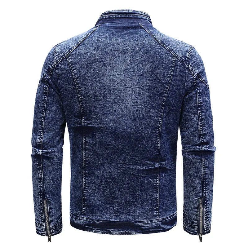 Denim Motorcycle Jacket