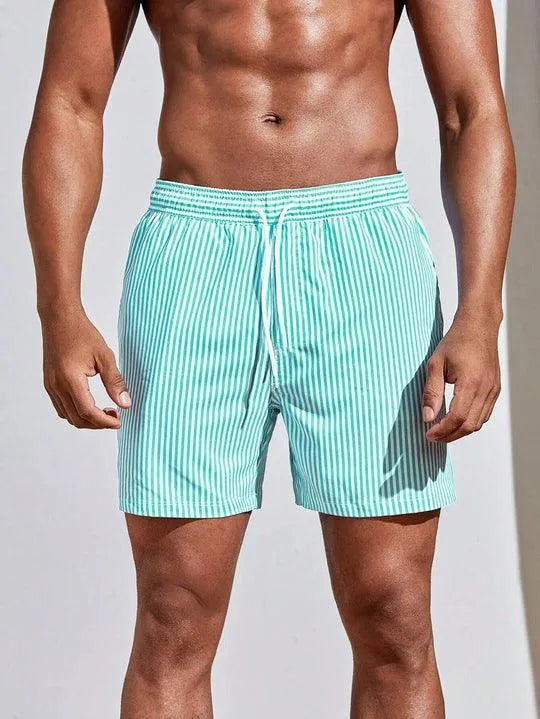 Eleganti pantaloncini da bagno a righe