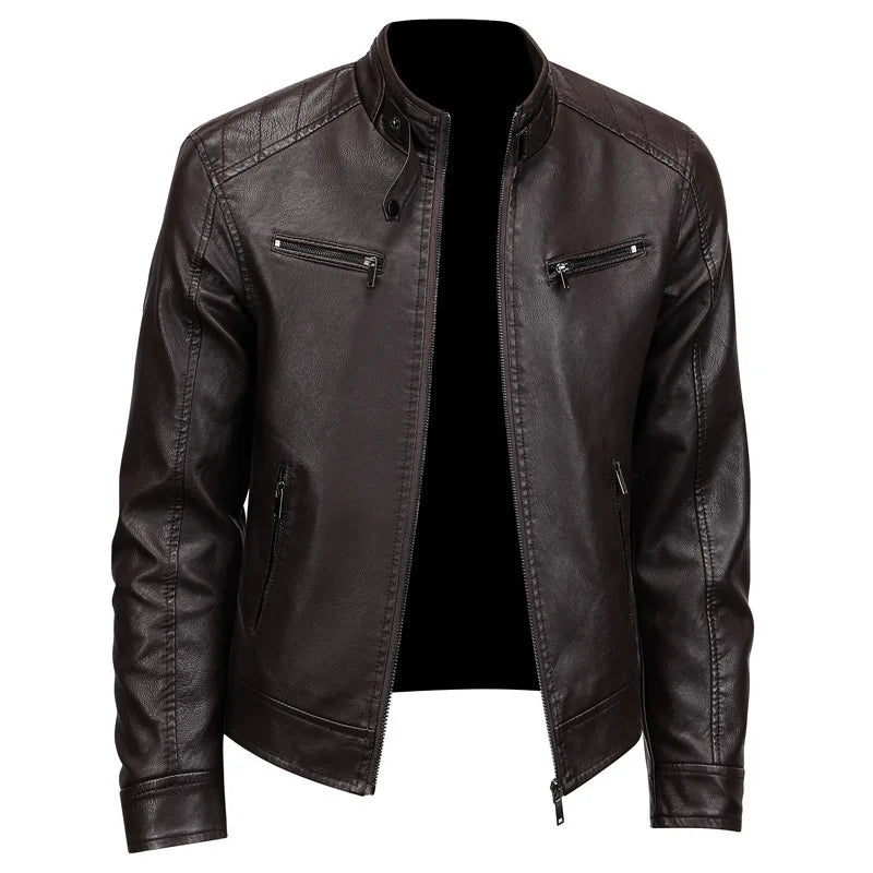 Veste en cuir élégante