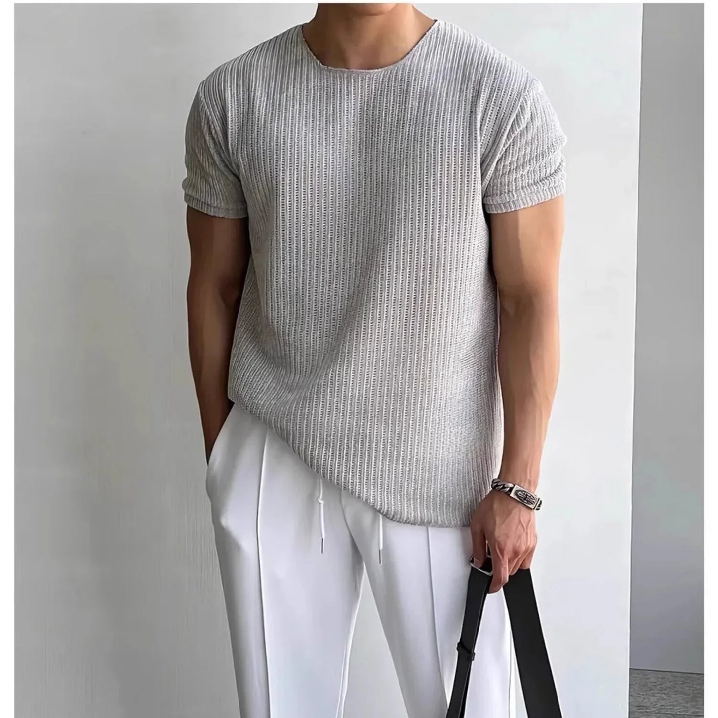 Elegant Knit T-Shirt