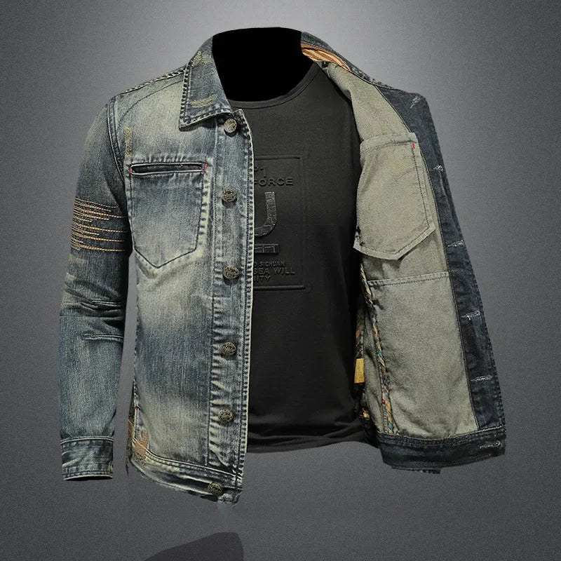 Veste en jean rétro