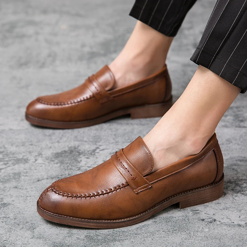 Leather Dress Loafers
