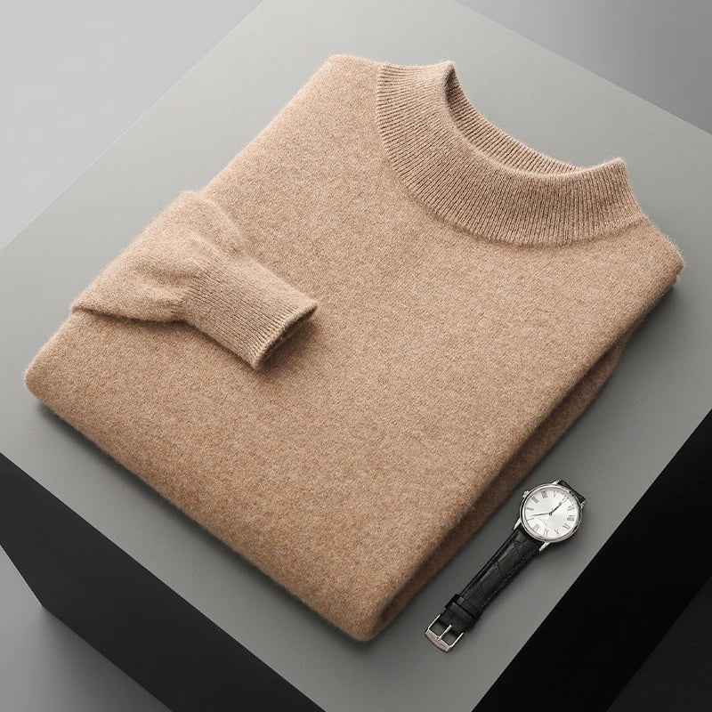 Stand Up Collar Cashmere Sweater