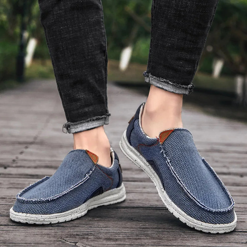 Mocassins élégants en toile
